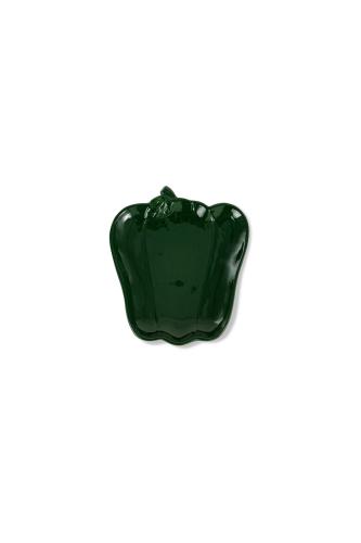 Coincasa κεραμική πιατέλα σε σχήμα πιπεριάς 19 cm - 007268952 Πράσινο Σκούρο